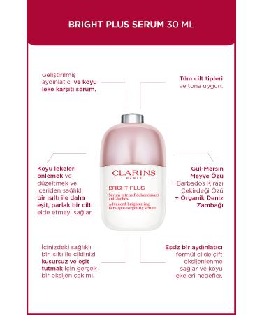 Clarins Bright Plus Serum 30 ml Brightening Dark Spot Serum - Buy Online on GoSupps.com