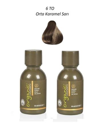 Organic Color Systems 6 TO INTENSE PIGMENT MEDIUM CARAMEL BLONDE HAIR DYE 60 ML PSSN1408