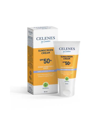 Celenes by Sweden HERBAL SK N BR GHTEN NG SUN CREAM DRY AND SENSITIVE SK N 50+ SPF 50 ML KEYON2061 - Buy Online on GoSupps.com