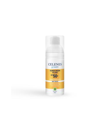 Celenes by Sweden HERBAL DRY TOUCH HIGH PROTECTION FLUID 50 SPF / SUNSCREEN / FACE AND D COLLET AREA KEYON2039 - Buy Online on GoSupps.com