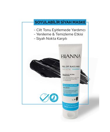 Bianna Mask Anti-Acne Salicylic Acid Peel-Off Mask Anti-Blackhead Skin Equalizer-100ML - Buy Online on GoSupps.com