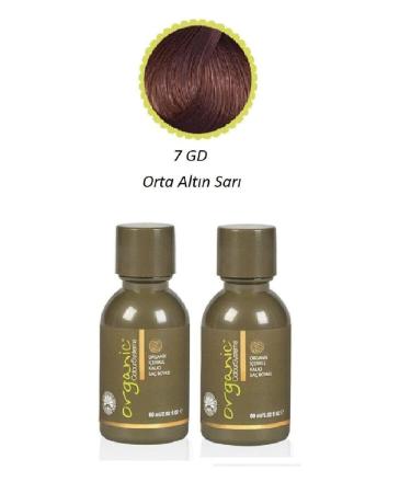 Organic Color Systems 7 GD INTENSE PIGMENT MEDIUM GOLDEN BLONDE HAIR DYE 60 ML PSSN1398