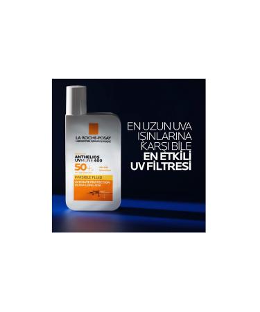 La Roche Posay Anthelios Uvmune400 Invisible Fluid Spf50 Face Sun Cream for All Skin Types 50 ml - Buy Online on GoSupps.com