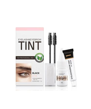 Pavone BLACK COLOR EYEBROW DYE - EYEBROW & EYELASH DYER SET - EYEBROW & EYELASH DYE - Buy Online on GoSupps.com