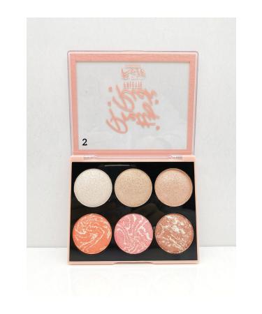 Roesia Rose Cosmetics Rose Pretty Rich 6-Piece Blush & Highlighter Palette
