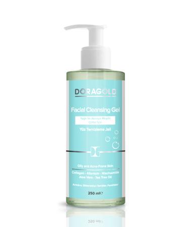 Doragold Oily and Acne/Pimple Prone Skin Facial Cleansing Gel - Collagen Allantoin Niacinamide 250ml