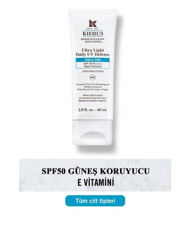 Kiehl's Ultra Light Daily uv Protective Aqua Skin Brightening Gel Sunscreen Spf50 60 ml 2065