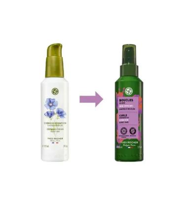 Yves Rocher Curl Defining Care Cream - Curly and Wavy Hair / Organic Flax and Agave 150 ml - Buy Online on GoSupps.com