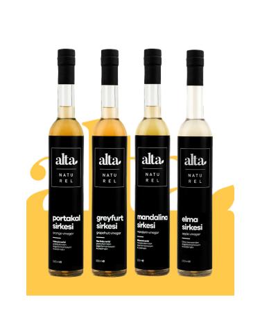 Alta Naturel Large Vinegar Package Orange-grapefruit-tangerine-apple (4X500ML)