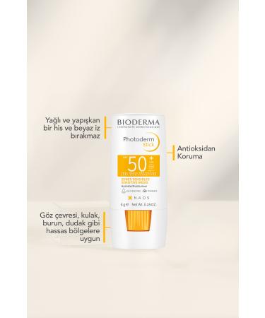 Bioderma PHOTODERM STICK SPF50+ SK N BR GHTEN NG HIGH PROTECTION STICK SUNSCREEN 8 GR PSSN1753 - Buy Online on GoSupps.com