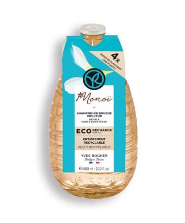 Yves Rocher Monoi Eco Refill Hair and Body Shampoo - 600 ml