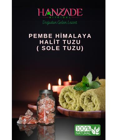 Hanzade Herbal Halite Salt Sole Salt 1 KG Transparent Clear Crystal Pink Himalayan Halite Sole Salt - Buy Online on GoSupps.com