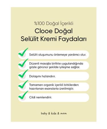 clooe Natural Cellulite and Stretch Mark Removal Cream (250ML) - Herbal Content Effective for Sports - Buy Online on GoSupps.com