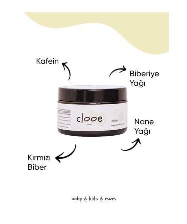 clooe Natural Cellulite and Stretch Mark Removal Cream (250ML) - Herbal Content Effective for Sports - Buy Online on GoSupps.com