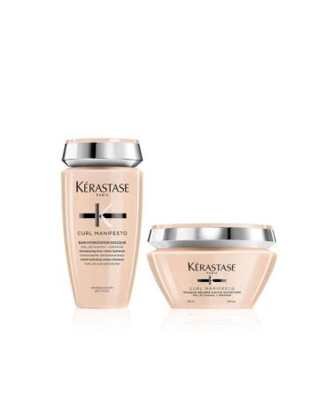 Kerastase Curl Manifesto Curl Defining Shampoo and Mask Set for Wavy and Curly Hair CYT9746