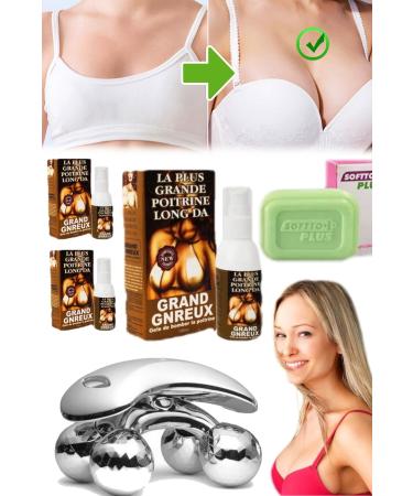 Mardinal 3 Pieces X 100 Ml Breast Shaping and Enlargement Spray + 4d Massage Tool + Breast Firming Soap