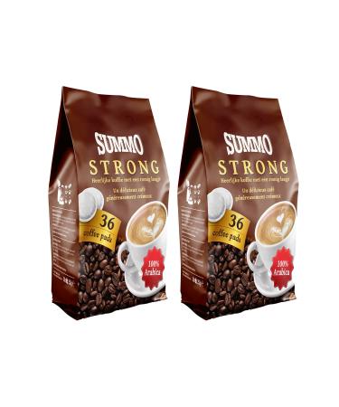 SUMMO Strong 72 Pcs Advantage Pack (36x2) Senseo Coffee Pads Pod Coffee Capsule