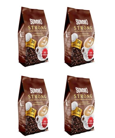 SUMMO Strong 144 Pcs Advantage Pack (36x4) Senseo Pod Coffee Pads Coffee Capsule