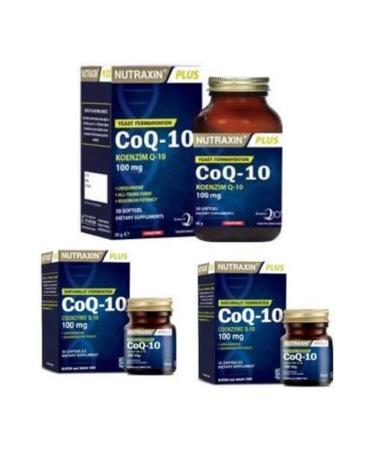 Nutraxin Coq-10 100 Mg 30 Softgels X 3 Pieces