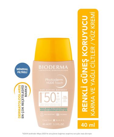 Bioderma NUDE TOUCH SPF50+ VERY LIGHT COMBINATION-O LY SK N SK N BR GHTEN NG SUN CREAM 40 ML PSSN1746