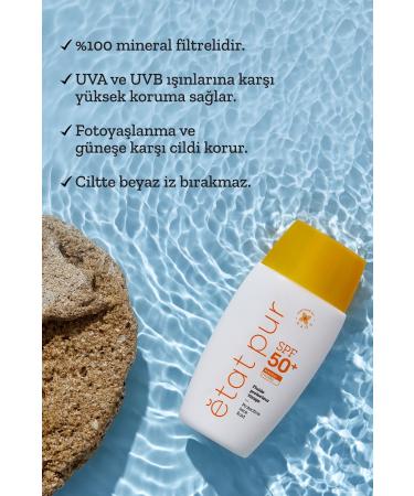 Etat Pur HIGH PROTECTION FACE SPF50+ SUN CREAM WITH 100% MINERAL FILTER 40ML LIGHT SKIN PSSN1700 - Buy Online on GoSupps.com