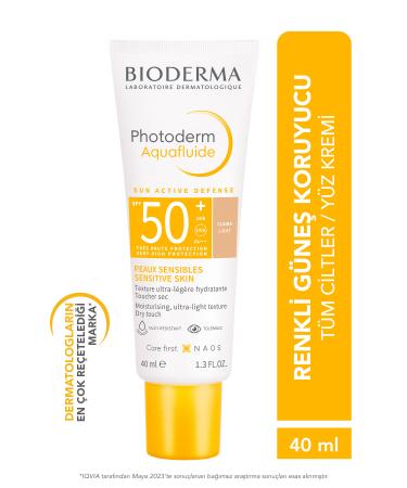 Bioderma PHOTODERM AQUAFLUID LIGHT SPF50+ HIGH PROTECTION TINTED SUNSCREEN FOR ALL SK N 40 ML PSSN1670