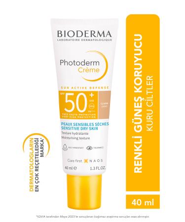 Bioderma PHOTODERM CREME SPF 50 LIGHT COLORED SUNSCREEN FOR DRY SK N 40 ML PSSN1661