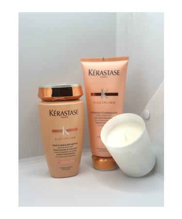 Kerastase Discipline Bain Fluidealiste Gentle Anti-Electrification Shampoo and Conditioner-Candle Gift CYT974697