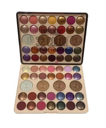 feraas cosmetics Highlight Eyeshadow 32 Color Palette