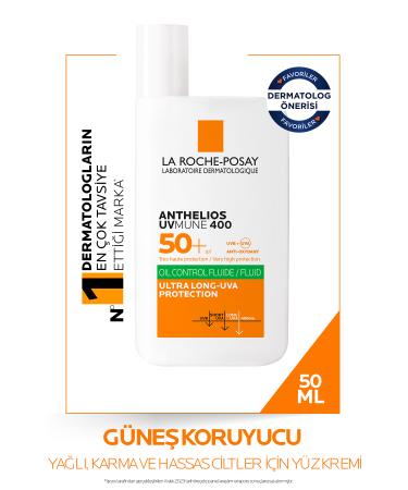 La Roche Posay ANTHEL OS UVMUNE400 OIL CONTROL FLUID SKIN BRIGHTENING FACIAL SUNSCREEN SPF50+ 50ML PSSN1773