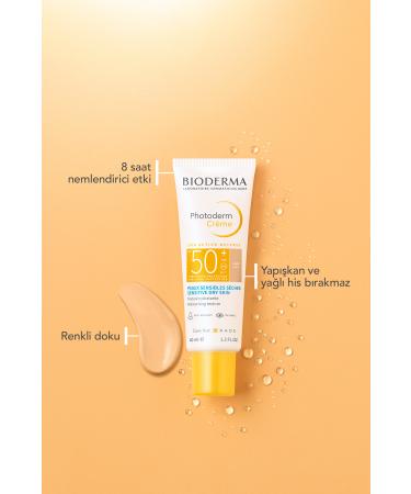Bioderma PHOTODERM CREME SPF 50 LIGHT COLORED SUNSCREEN FOR DRY SK N 40 ML PSSN1661 - Buy Online on GoSupps.com