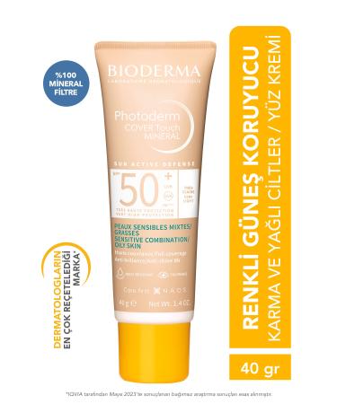 Bioderma VERY LIGHT COLORED SPF50+SUNSCREEN WITH CONCEALING EFFECT COMBINATION-O LY SK N 40 ML PSSN1666