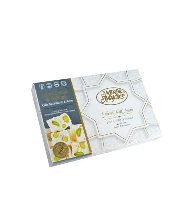 Minteks PISTACHIO SAFFRON DOUBLE ROASTED TURKISH DELIGHT 350 GR MINOR & MAJOR TURKISH DELIGHT AL005 M&M