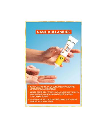 Garnier Vitamin C Bright Daily UV Protection Sun Face Cream Spf 50 Luminous Texture 40Ml - Buy Online on GoSupps.com