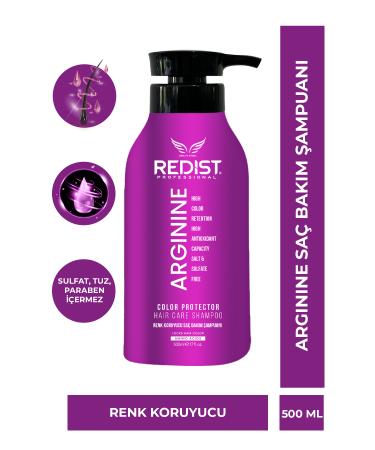 Redist Arginine Color Protection and Care Shampoo Salt and Paraben Free 500 ml