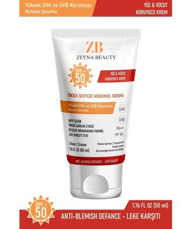 ZEYNABEAUTY High Protection Sun Cream Anti-Spot Spf +50