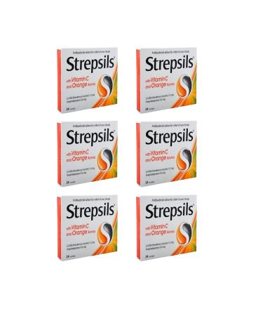 Strepsils Strepsils Vitamin C & Orange Flavored Pastilles (6 Pieces)