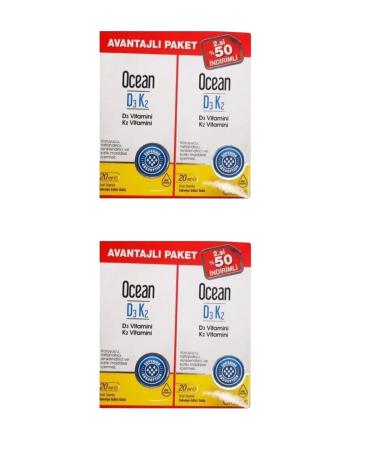 Ocean Vitamin D3k2 Drops 20 Ml 4 Pack