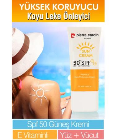 Pierre Cardin High UV Protection Dark Spot Prevention SPF 50 Sun Cream Face and Whole Body 50 ml - Buy Online on GoSupps.com