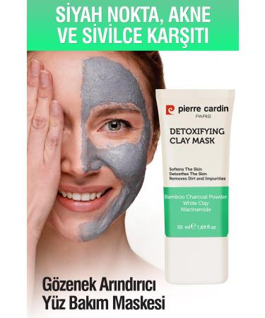 Pierre Cardin Blackhead Acne and Pimple Anti-Pore Purifying Face Care Mask 50 ml - Buy Online on GoSupps.com
