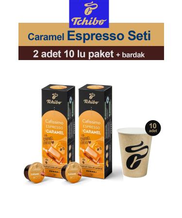 Tchibo Cafissimo Espresso Caramel 2x10 Capsule Coffee Tchibo Cup