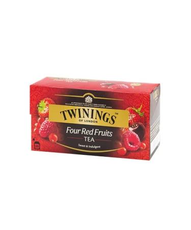 Twinings Four Red Fruits Tea - Sweet & Indulgent (25X2G) 50g