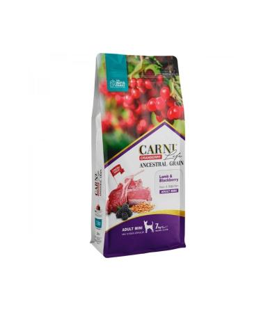 CARNI LIFE Carni Dog Adult Mini (Mini Breed Adult Dog) Lamb Meat and Blackberry Dog Food 7 Kg
