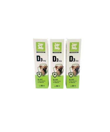 Nanbell 3 Boxes Vitamin D Supplement for Dogs 50 Ml