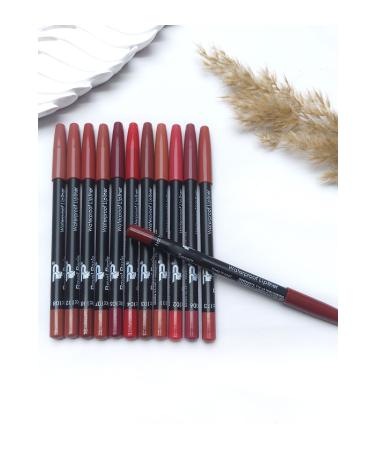 SEVRU 12 Color Waterproof Lipliner Lip Pencil Set of 12 - Buy Online on GoSupps.com
