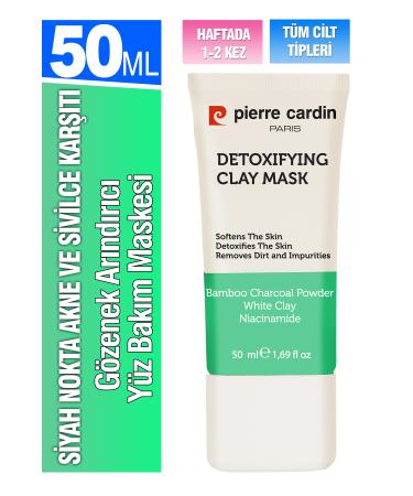 Pierre Cardin Blackhead Acne and Pimple Anti-Pore Purifying Face Care Mask 50 ml