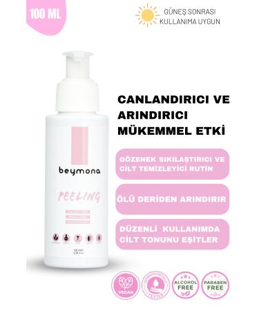 beymona Apricot Kernel Extract Revitalizing Moisturizing and Exfoliating Facial Peeling 100ml