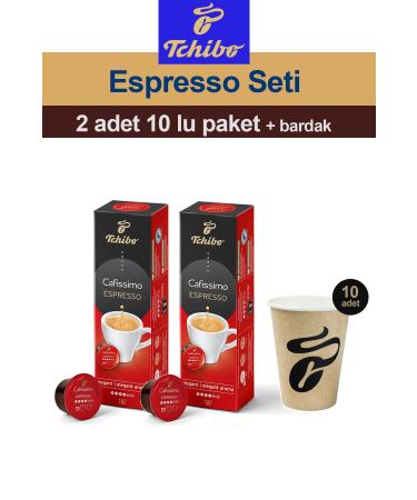 Tchibo Cafissimo Espresso Elegant Aroma 2x10 Capsule Coffee Tchibo Cup