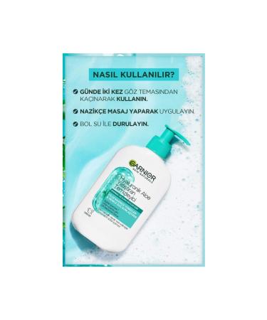 Garnier Hyaluronic Aloe Moisturizing and Soothing Cleanser 250 ml - Buy Online on GoSupps.com
