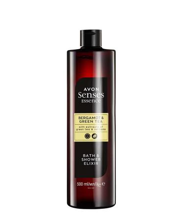 Avon Senses Essence Bergamot and Green Tea Scented Bath Shower Gel 500 Ml.